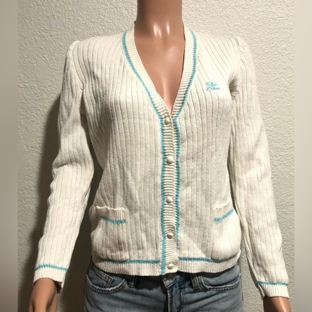 Courreges Paris Long Sleeve Casual Tops